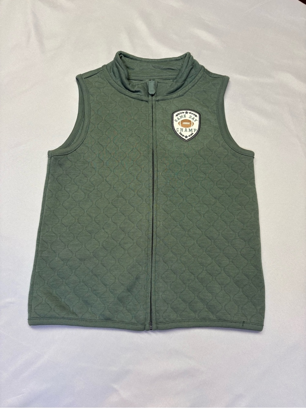 Carters olive boy vest 5T
